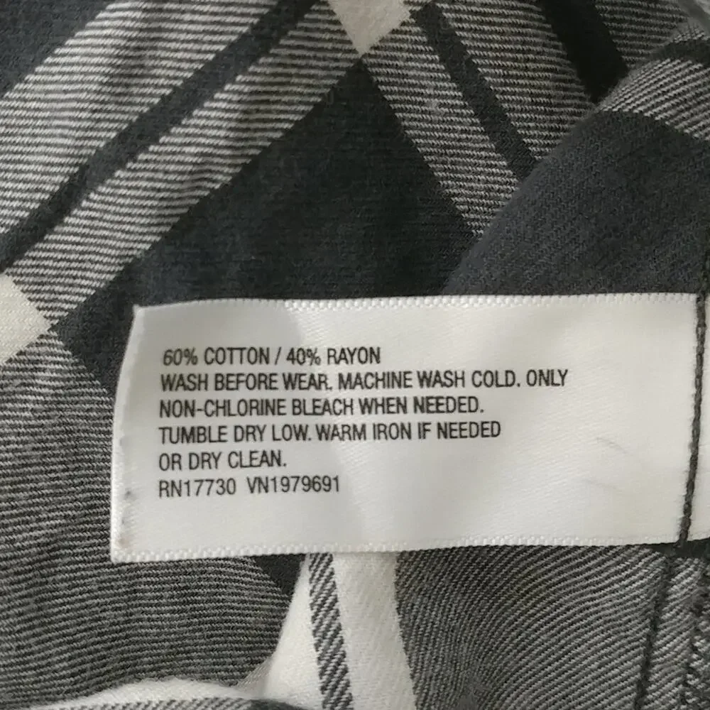 Cat & Jack Plaid Button Front Shirt Size L (10/12) Kid - Picture 5 of 5